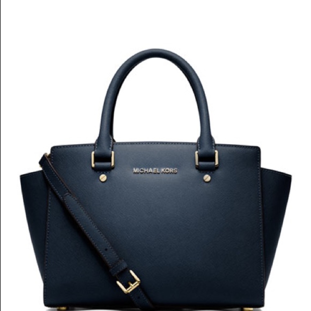 Michael Kors Selma Medium Top-Zip Satchel Bag